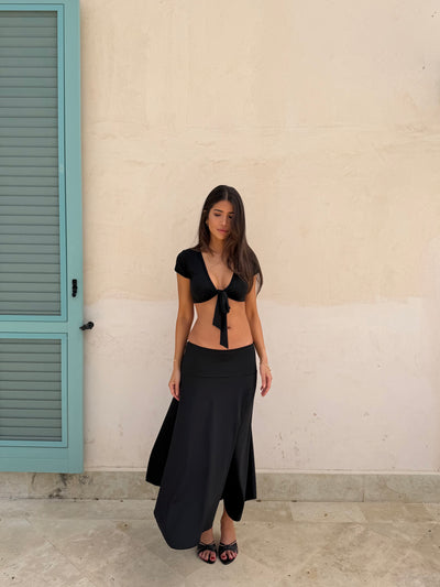 Sira long skirt - sort