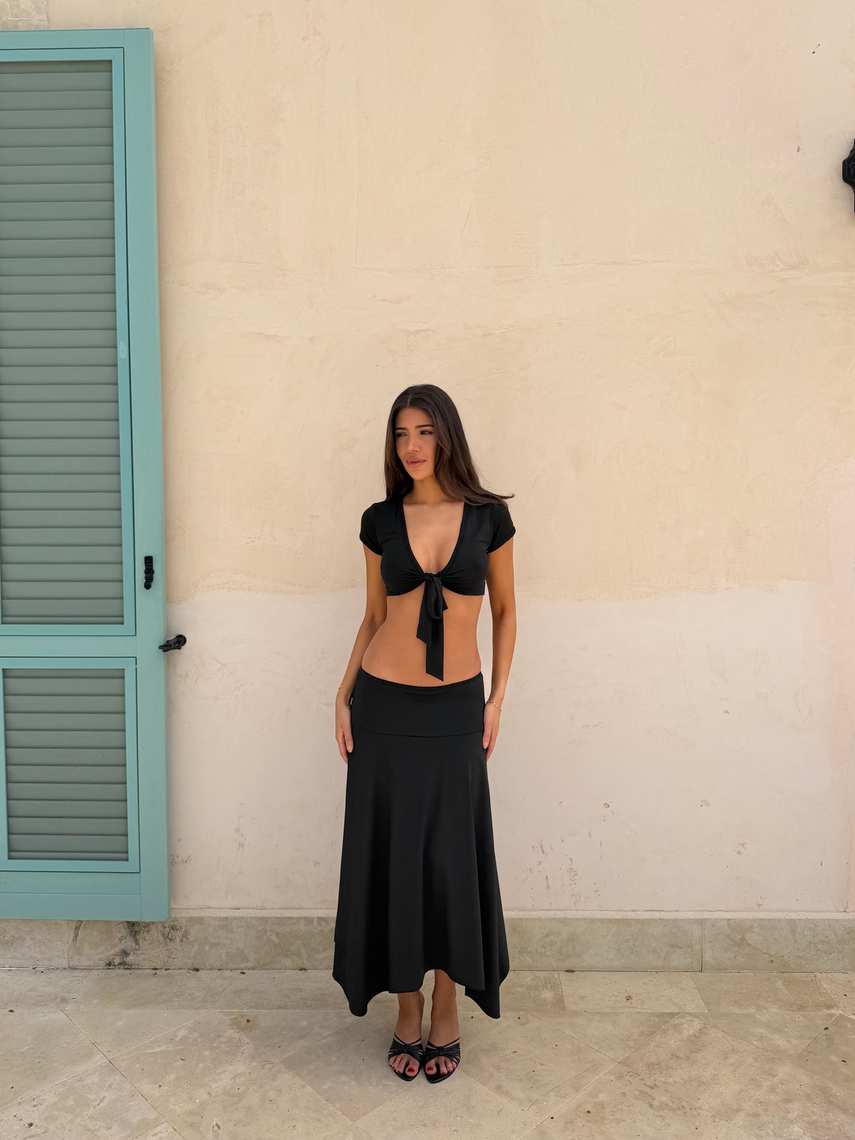 Sira long skirt - sort