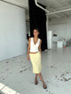 Melia mesh skirt - lys gul