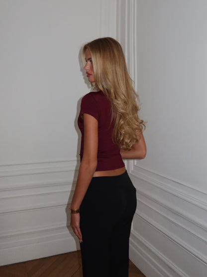 Ava top - bordeaux
