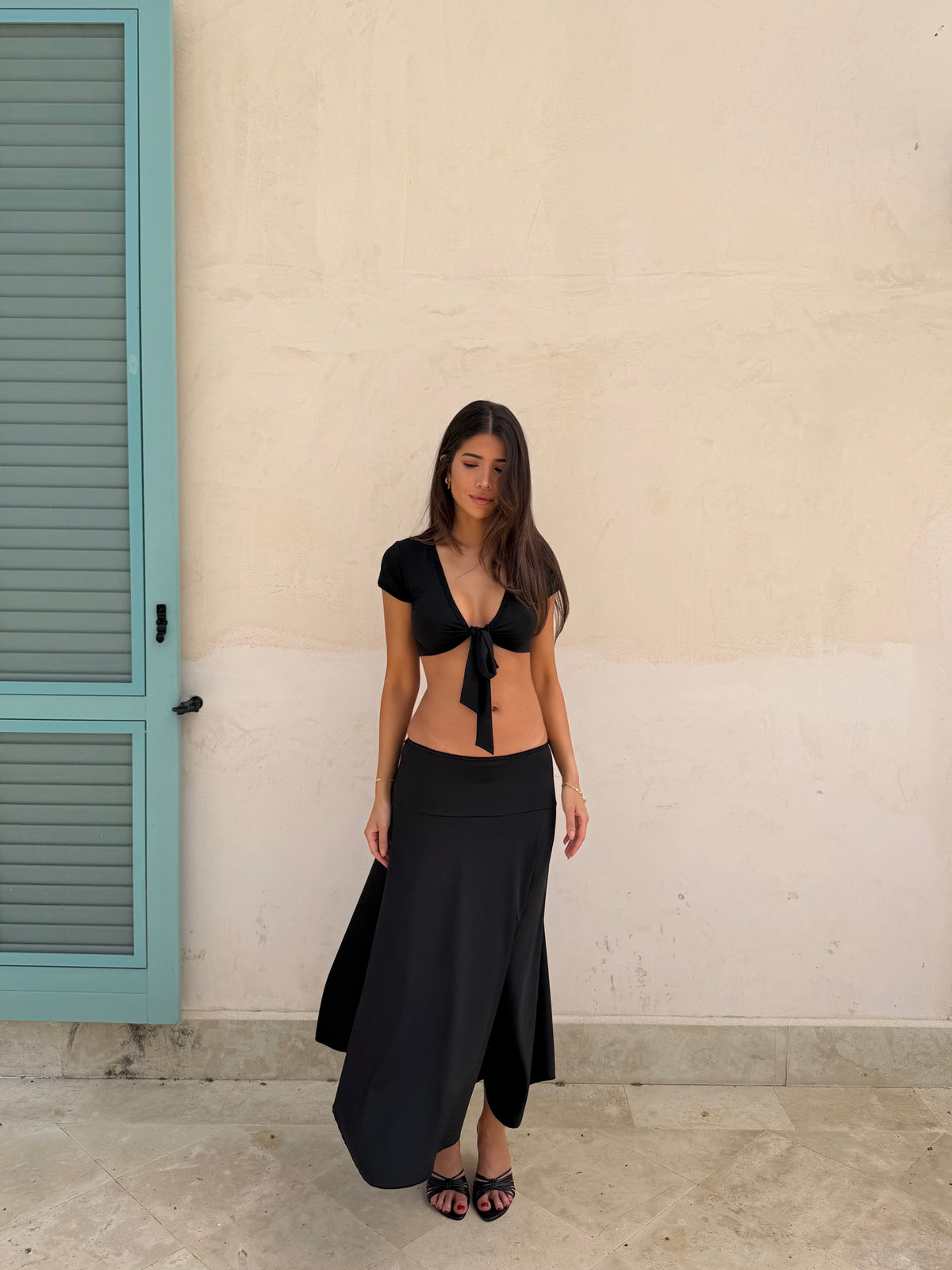 Sira long skirt - sort