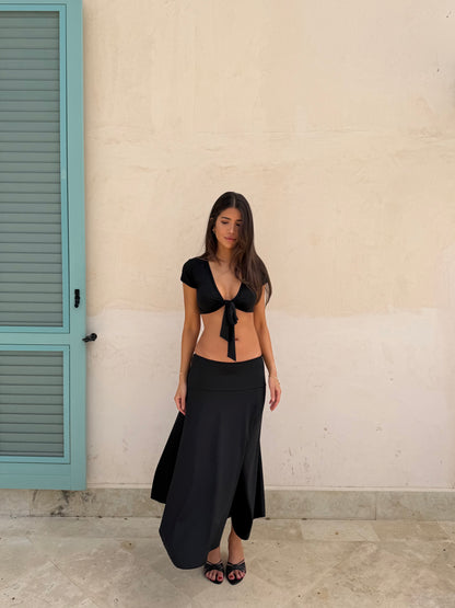 Sira long skirt - sort